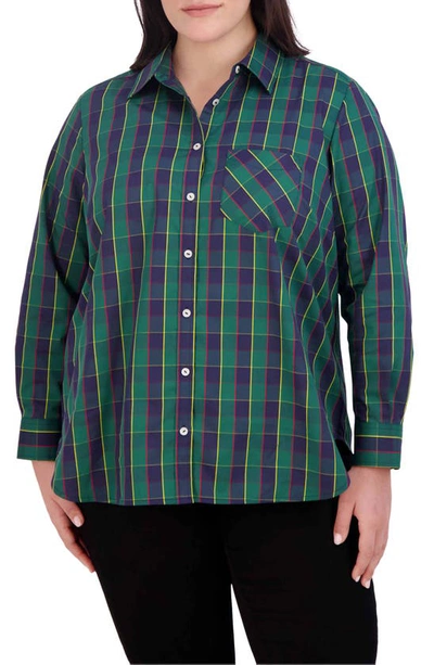 Foxcroft Tartan Button-up Shirt In Tartan Plaid