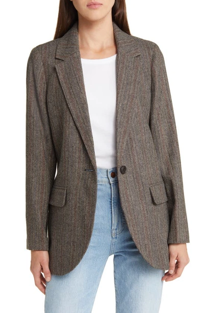 Madewell Larsen Oversize Blazer In Jill Twill Plaid