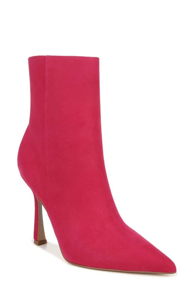 Sam Edelman Ella Pointed Toe Bootie In Magenta Rose