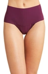 Hanky Panky Breathe High Waist Thong In Dried Cherry