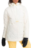 Roxy Radiant Lines Hooded Jacket In Egret