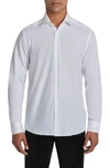 Jack Victor Aurelio Cotton & Silk Blend Dress Shirt In White