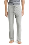 Daniel Buchler Heathered Recycled Cotton Blend Pajama Pants In Grey