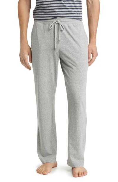 Daniel Buchler Heathered Recycled Cotton Blend Pajama Pants In Grey