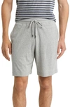 Daniel Buchler Heathered Recycled Cotton Blend Pajama Shorts In Light Grey