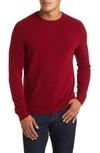 Nordstrom Cashmere Crewneck Sweater In Red Chili