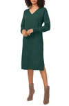 vince camuto exposed seam long sleeve sweater dress Vince Camuto Exposed Seam Long Sleeve Sweater Dress In Chocolate
