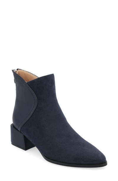 Journee Collection Consuello Bootie In Navy