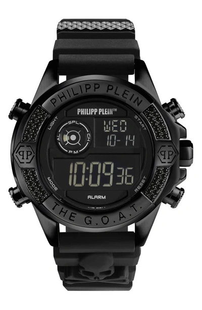 Philipp Plein The Goat Digital Watch, 44mm In Ip Black