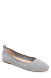 Journee Collection Maryann Knit Flat In Grey