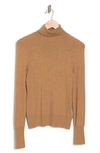 L Agence Floral Turtleneck Sweater In Chestnut