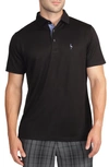Tailorbyrd Classic Fit Solid Polo In Black