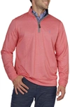 Tailorbyrd Quarter Zip Pullover In Nantucket Red