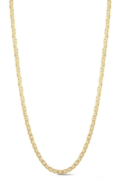 Yield Of Men 18k Gold Plated Sterling Silver Mariner Link Necklace