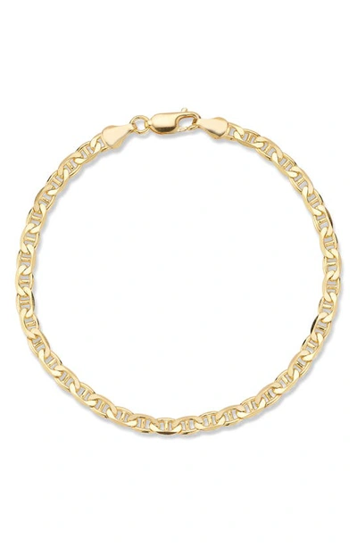 Yield Of Men 18k Gold Plated Sterling Silver Mariner Link Bracelet