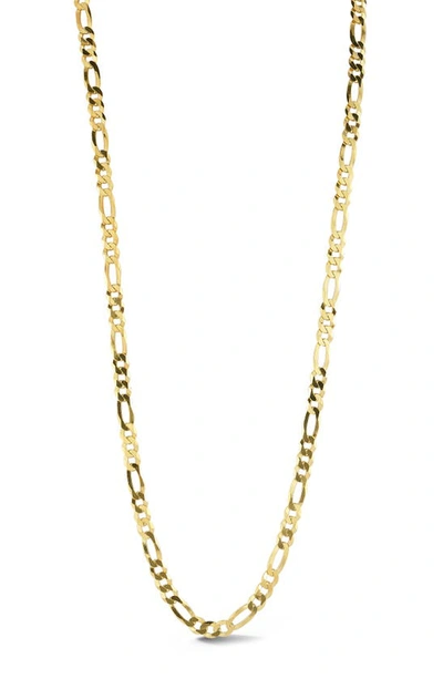 Yield Of Men 18k Gold Plated Sterling Silver 5mm Figaro Chain Necklace