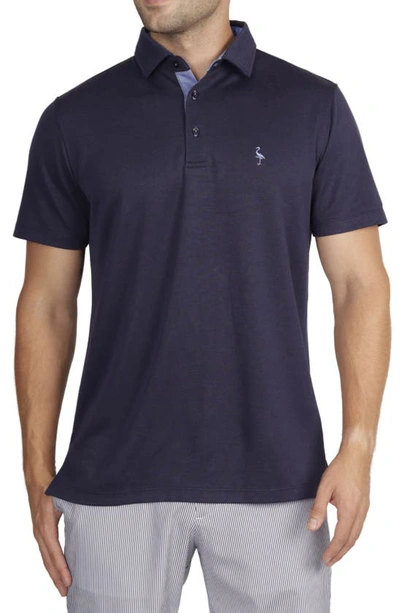 Tailorbyrd Classic Fit Solid Polo In Navy