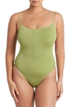 Bondeye Palace One-piece Swimsuit In Citron Shimmer