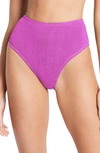 Bondeye Bound By Bond-eye The Palmer Ribbed Bikini Bottoms In Ultraviolet Eco