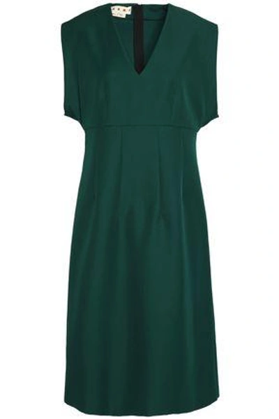 Marni Woman Twill Dress Forest Green