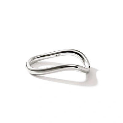 John Hardy Surf Link Double Finger Ring In Sterling Silver