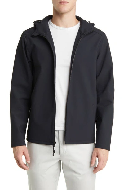 Mizzen + Main Stinger Water Resistant Hooded Jacket In Black