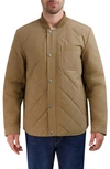 Cole Haan Water Resistant Diamond Quilted Jacket In Tan