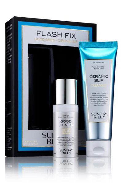 Sunday Riley Flash Fix Gift Set In Clear