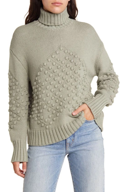 Splendid Elvira Turtleneck Sweater In Juniper