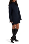 Favorite Daughter The St. James Wool & Cashmere Blend Turtleneck Sweater Dress In Navy
