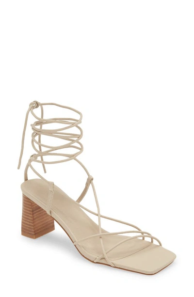 Billini Ilara Ankle Tie Sandal In Birch-natural