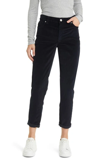 Tommy Bahama Boyfriend Slim Leg Corduroy Pants In Black