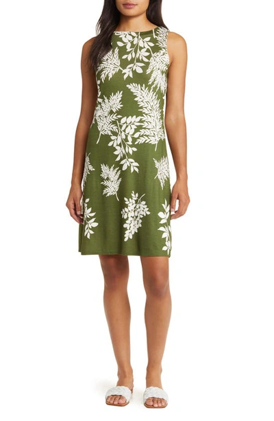 Tommy Bahama Darcy Whisper Fronds Sleeveless Dress In Green