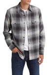 Treasure & Bond Trim Fit Plaid Button-up Shirt In Grey- Ivory Folk Grindle