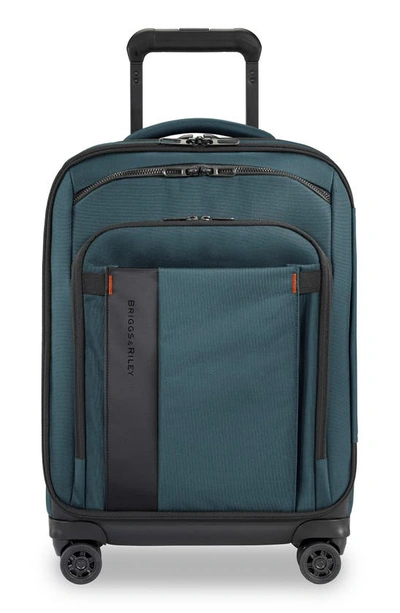 Briggs & Riley Zdx 21-inch Expandable Spinner Suitcase In Blue