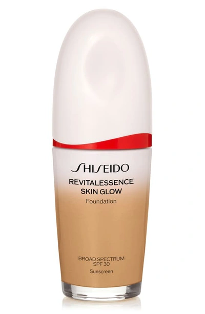 Shiseido Revitalessence Skin Glow Foundation Spf 30 In 350 Maple - Balanced Tone For Medium-tan Skin