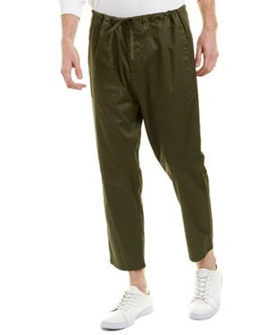 Vince Drawstring Pant In Green