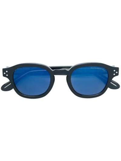 Cutler And Gross Round Frame Sunglasses In Black