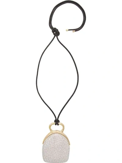 Isabel Marant Ring My Bell Necklace In White