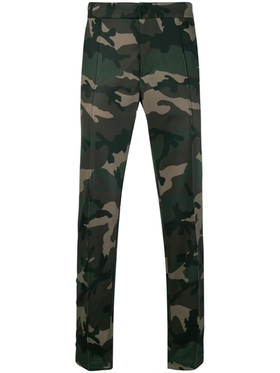 Valentino Camouflage Trousers In Green