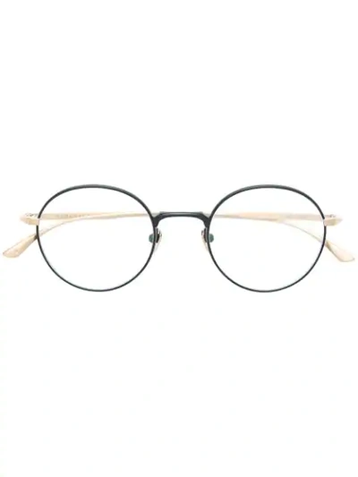 Masunaga Round Shape Glasses In Metallic