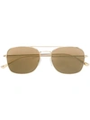 Tom Ford Aviator Sunglasses In Metallic