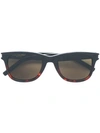 Saint Laurent Eyewear Sonnenbrille Mit Eckigen Gläsern - Schwarz In Black