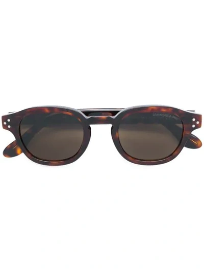 Cutler And Gross Round Frame Sunglasses In Brown