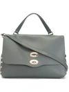 Zanellato Medium Postina Handbag In Grey