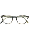 Oliver Peoples Fairmont Square Frame Glasses In Brown