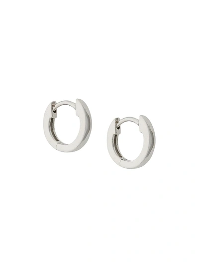 Astley Clarke Plain Mini Halo Hoop Earrings In Metallic