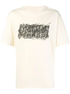 Maison Margiela Graffiti Print Short In Yellow & Orange