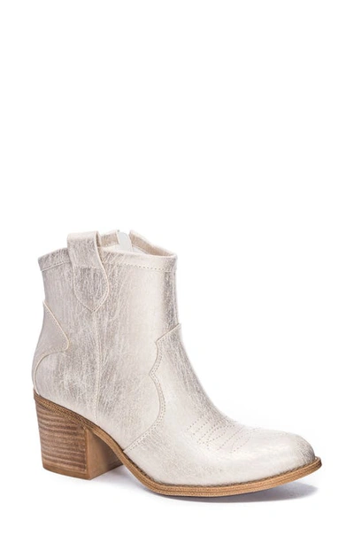 Dirty Laundry Unite Western Bootie In Natural Metallic