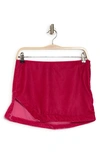 Free People Annalise Side Vent Velvet Miniskirt In Pink